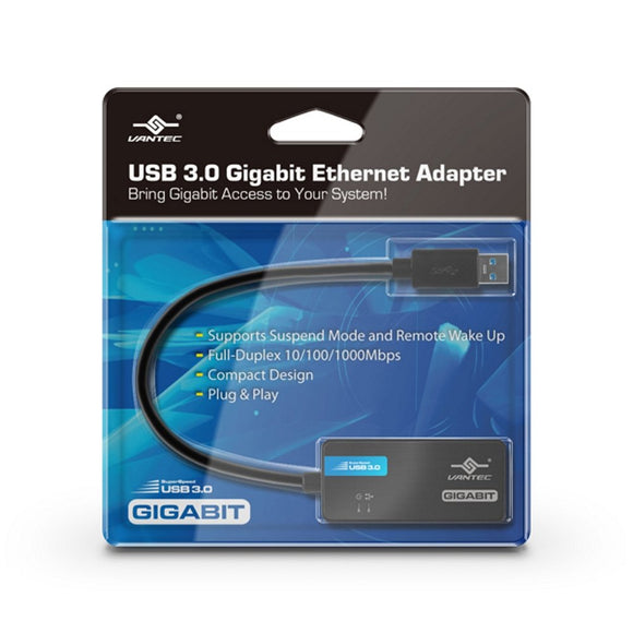 Vantec USB 3.0 Gigabit Ethernet Adapter (CB-U300GNA)