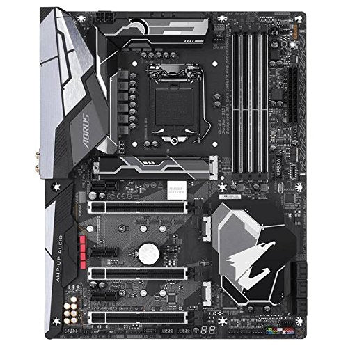 GIGABYTE Z370 AORUS Gaming 7 (Intel LGA1151/ Z370/ ATX/ 3xM.2/ M.2 Thermal Guard / Front USB 3.1 /ESS Sabre DAC /RGB Fusion/ Fan Stop /SLI/ Motherboard)