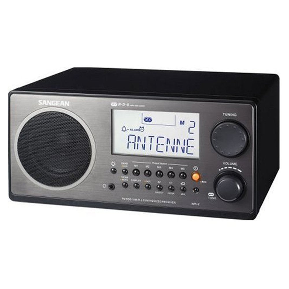 Sangean WR-2 Digital AM/FM Tabletop Radio (Black)