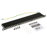 Tripp Lite Cat6a Patch Panel 24-Port High-Density Shielded Dual IDC 0.5URM (N252A-024-HUSHK)