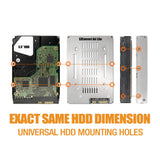 ICY DOCK 2.5" to 3.5" SSD/HDD Mounting Adapter Comparable to Adaptadrive Mac SAS/SATA Hard Drive Tray Kit (MB482SP-3B)