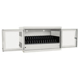 Tripp Lite 16-Port AC Charging Storage Station Cabinet for Chromebook and Laptop, 17-Inch Depth, Wall Mount and Cart Option, White (CSC16ACW)