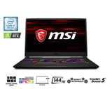 MSI GE75 9SF-424CA Raider 17.3" 144Hz 3ms Gaming Laptop Intel Core i7-9750H RTX2070 16GB 512GB NVMe SSD + 1TB Win10 VR Ready, Aluminum Black