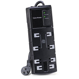 CyberPower CSB808 Surge Protector 8-Outlets 8 Ft Cord 1800 Joules