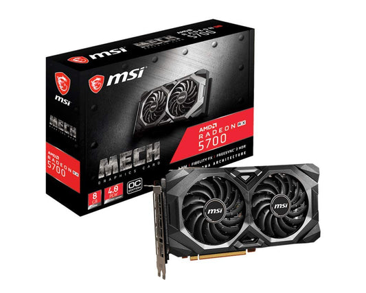 MSI Gaming Radeon Rx 5700 Boost Clock: 1750 MHz 256-bit 8GB GDDR6 DP/HDMI Dual Fans Crossfire Freesync Navi Architecture Graphics Card (RX 5700 Mech OC)
