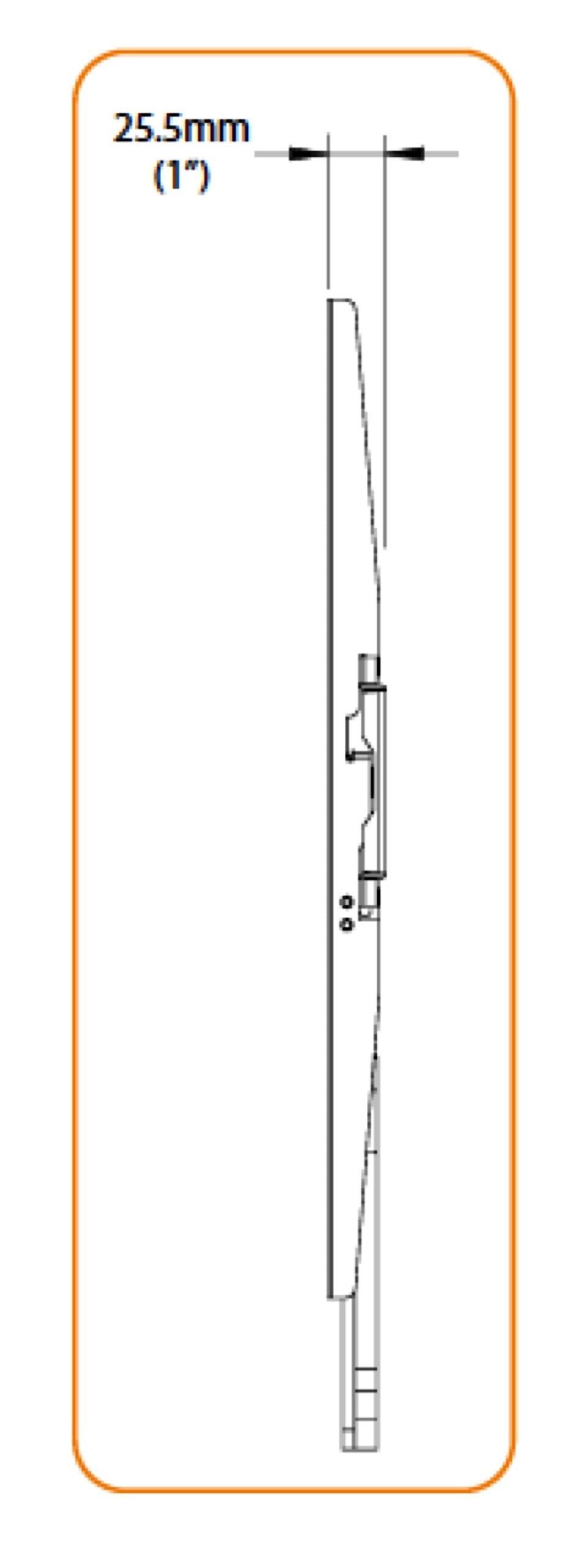 Atdec Telehook TH-3060-UF Slim Wall Mount for Displays from 32-Inch to 60-Inch - Black