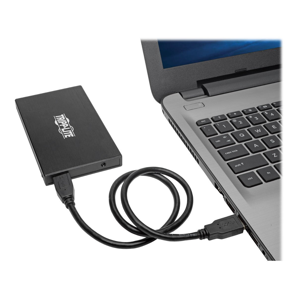 Tripp Lite USB 3.1 Gen 2 (10 Gbps) SATA SSD/HDD to USB C, USB Type C Enclosure Adapter w/UASP Support, Thunderbolt 3 Compatible, USB-C, USB Type-C (U457-025-CG2)