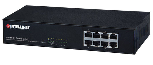 Manhattan Intellinet 8-Port PoE+ Desktop Switch (560764)