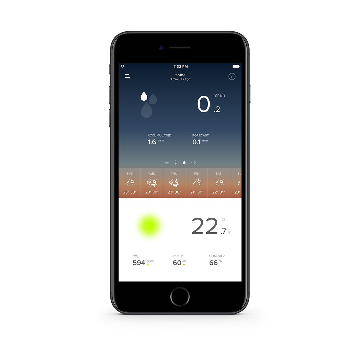 Rain Gauge for Netatmo Weather Station - Black