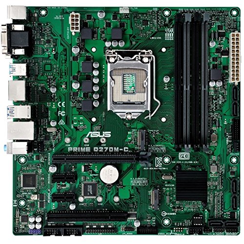Asus Motherboard PRIME Q270M-C/CSM/C/SI Ci7/5/3 S1151 Q270 DR4 SATA PCIE HDMI/DVI micro ATX Bulk