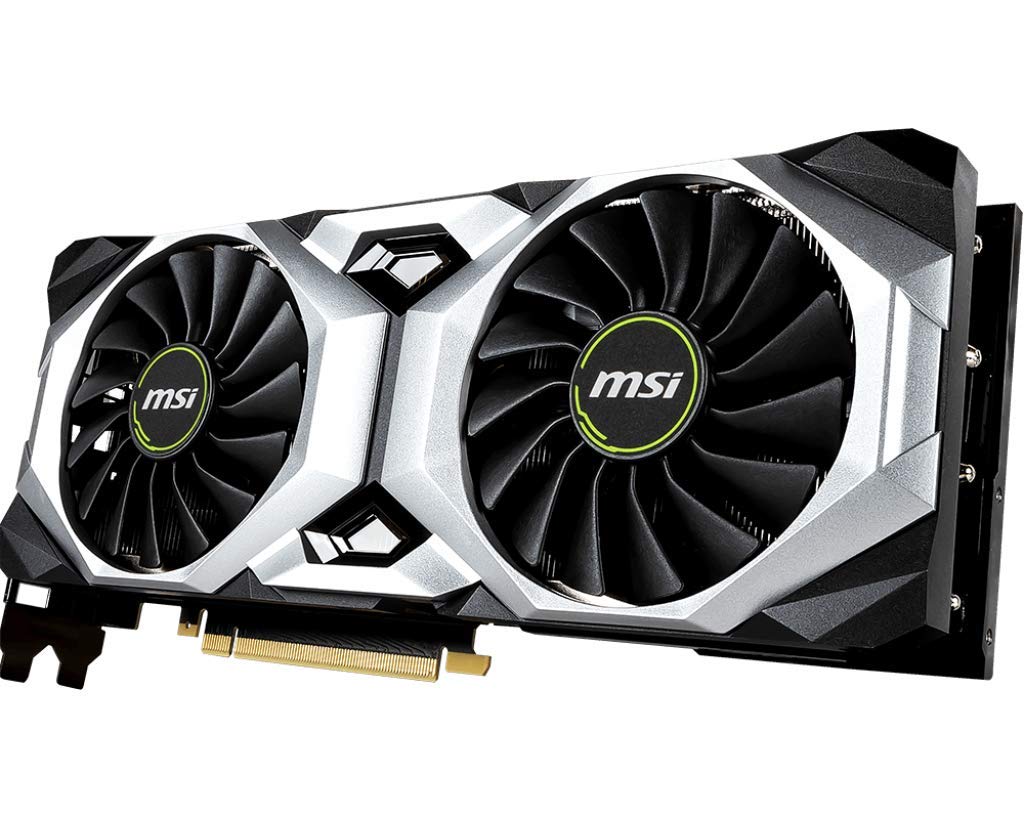 MSI GAMING GeForce RTX 2080 8GB GDRR6 256-bit HDMI/DP/USB Ray Tracing Turing Architecture Graphics Card (RTX 2080 VENTUS 8G OC)