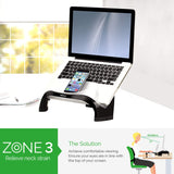 Fellowes Smart Suites Laptop Riser with USB Hub, Black