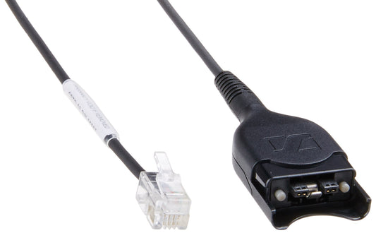 Cstd 08 - Bottom Cable: Easydisconnect to Modular Plug - Coiled Cable - Code 08.