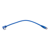 Tripp Lite 1ft Cat6 Right Angled RJ45 GbE M/Blue