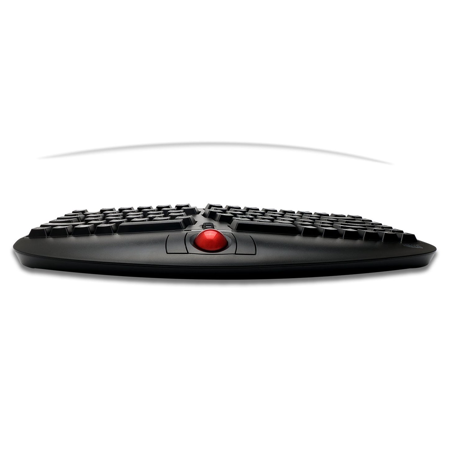 Adesso WKB-3150UB - Wireless Ergonomic Keyboard with Built-in Removable Trackball and Scroll Wheel, Split Key, Long Battery Life, Small and Portable -Compatible for Laptop/Desktop/PC/Windows XP/7/8/10