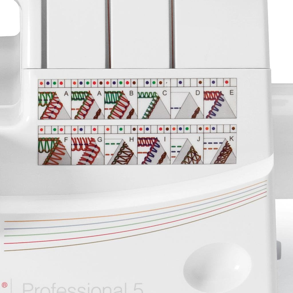 Singer 14T968DC Professional 5 Thread Serger Overlock, White