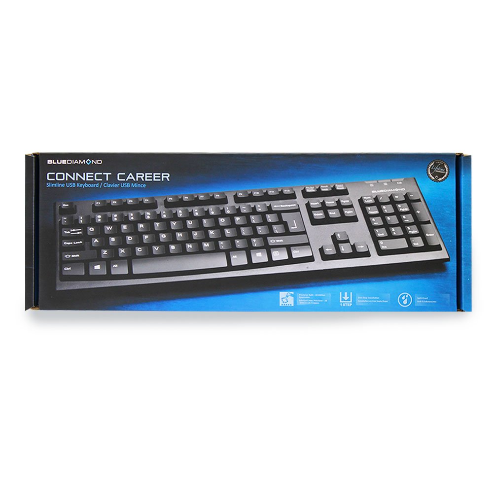 BlueDiamond  USB Keyboard - English - Spill Resistant