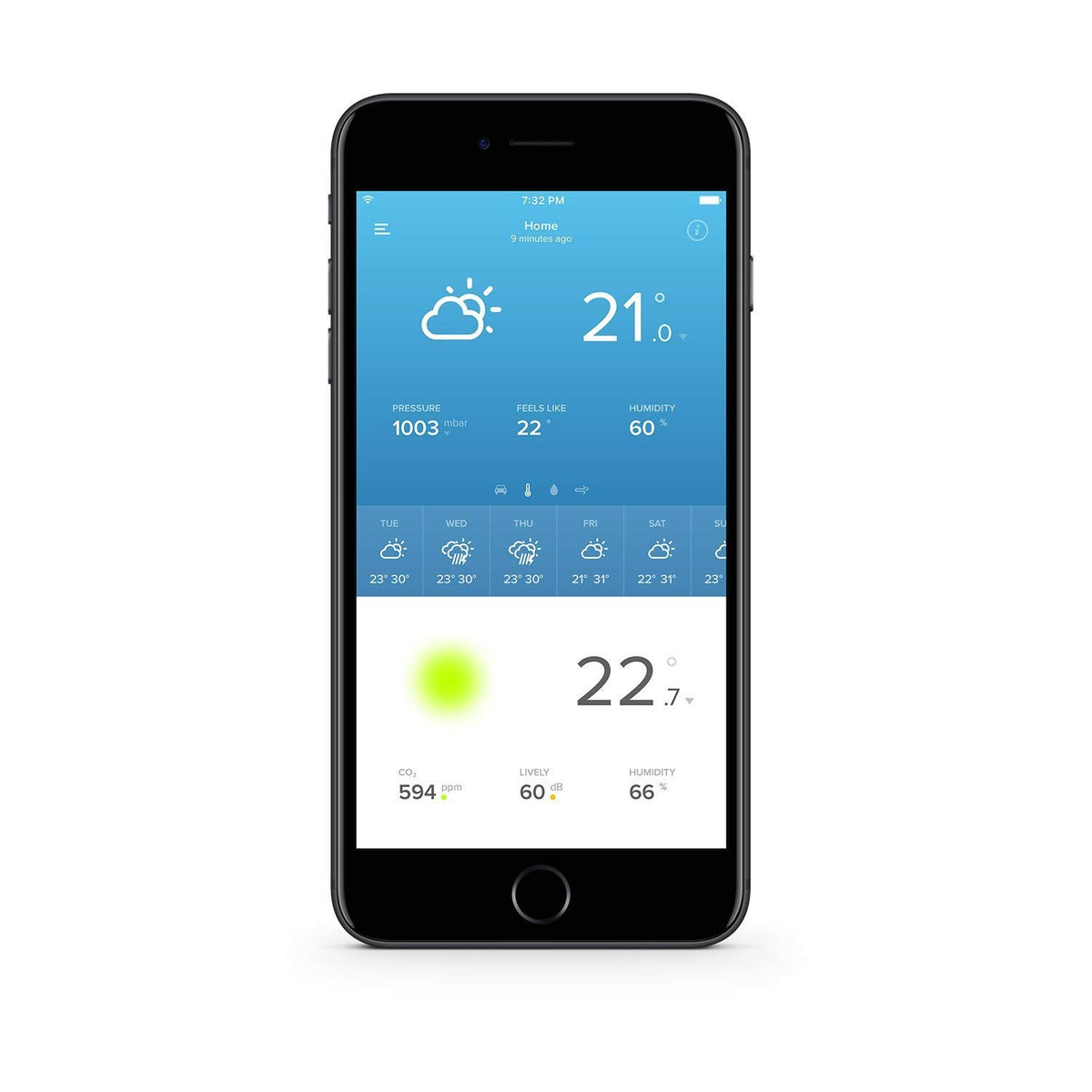 Additional indoor Module for Netatmo Weather Station - Retail Packaging - Aluminium