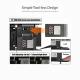 ICY DOCK Dual 2.5 SSD 1 x 3.5 HDD Device Bay to 5.25 Drive Bay Converter/Mounting/Kit/Adapter - Flex-FIT Trio MB343SP