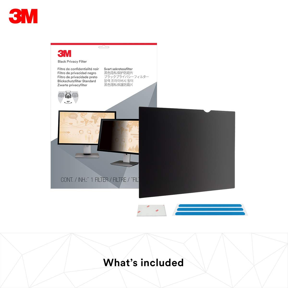 3M Privacy Filter for 31.5" Widescreen Monitor (PF315W9B)