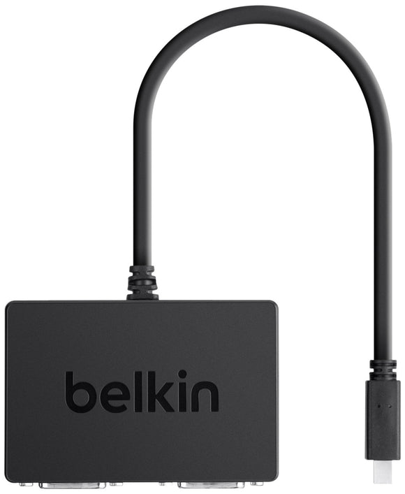 Belkin Mini Display Port to 2X DVI Splitter Dongle (F2CD060), Not Compatible with Surface Pro 3 Tablets & Pro 3 Docks, MacBook Air 10.8 or Newer Versions