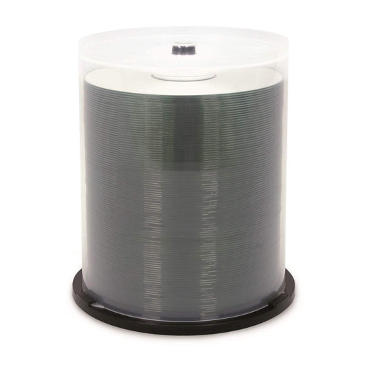 Verbatim CD-Recordable Disc with 80Min 700MB 52X Printable Hub 100pk Spindle, Shiny Silver Metalized 97934