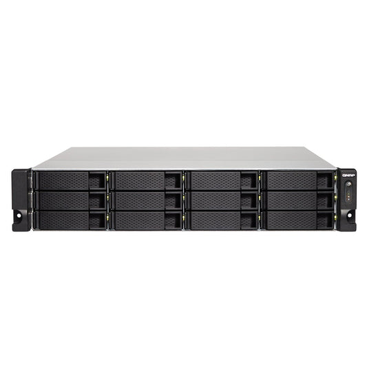 QNAP TS-1273U-RP-8G-US 2U 12-Bay NAS/iSCSI IP-SAN, 10GbE, Redundant PSU