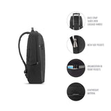 Solo New York Gravity A/D Backpack for Women and Men. Fits up to 15.6 inch Laptop and Notebook Perfect for Business, Travel, School and College-Black