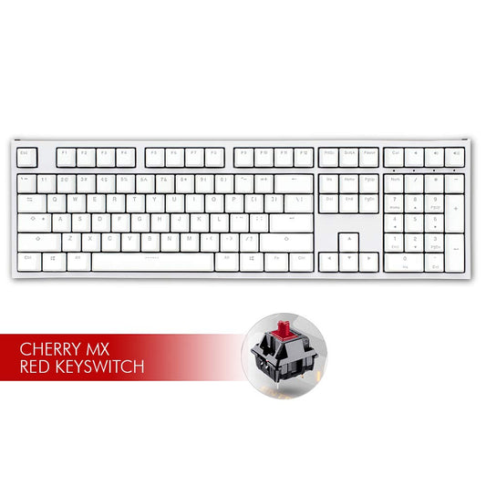 Ducky ONE 2 White LED Mechanical Gaming Keyboard - MX Red switch