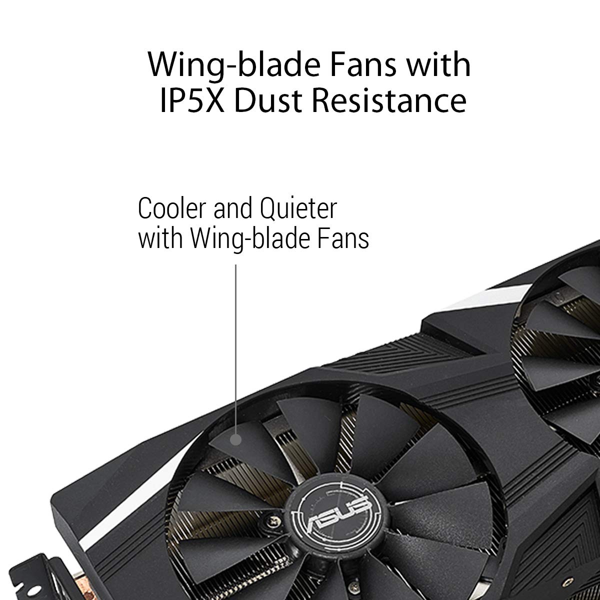 ASUS GeForce RTX 2060 Advanced Overclocked 6G GDDR6 Dual-Fan Edition VR Ready HDMI DP 1.4 DVI Graphics Card (DUAL-RTX-2060-A6G)