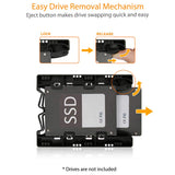 ICY DOCK Dual Tool-Less Dual 2.5 to 3.5 HDD Drive Bay SSD Mounting Bracket Kit Adapter - EZ-Fit Lite MB290SP-B