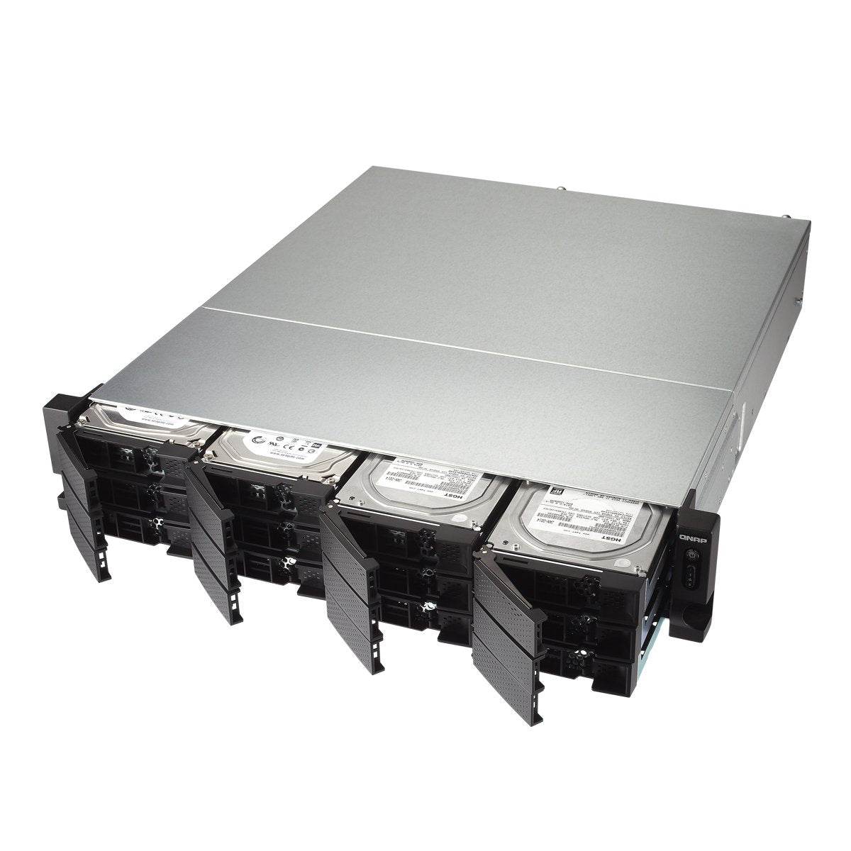 QNAP TS-1273U-RP-8G-US 2U 12-Bay NAS/iSCSI IP-SAN, 10GbE, Redundant PSU