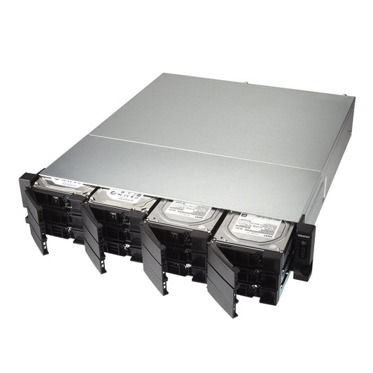 QNAP TS-1273U-RP-8G-US 2U 12-Bay NAS/iSCSI IP-SAN, 10GbE, Redundant PSU