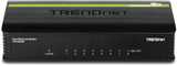 TRENDnet 8-Port Unmanaged 10/100 Mbps GREENnet Ethernet Desktop Plastic Housing Switch,TE100-S8