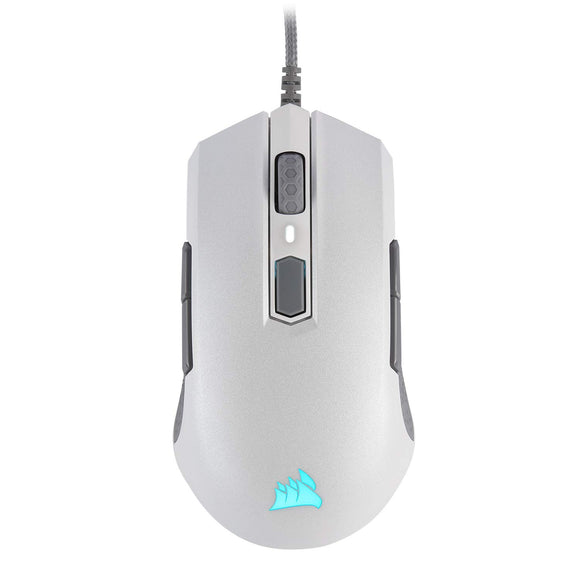 Corsair M55 RGB Pro Ambidextrous Multi-Grip Gaming Mouse, White