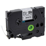 Brother HSE221 Printable 2:1 Heat Shrink TUBING 8.8MM X 1.5M (0.34IN X 4.9FT) Black ON White