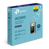 TP-Link Archer T2U V1 AC600 Wireless Dual Band USB Adapter, 2.4GHz 150Mbps/5Ghz 433Mbps, WiFi Dongle, Mini size, Supports Windows (XP/7/8/8.1/10), Mac OS (10.7-10.13)