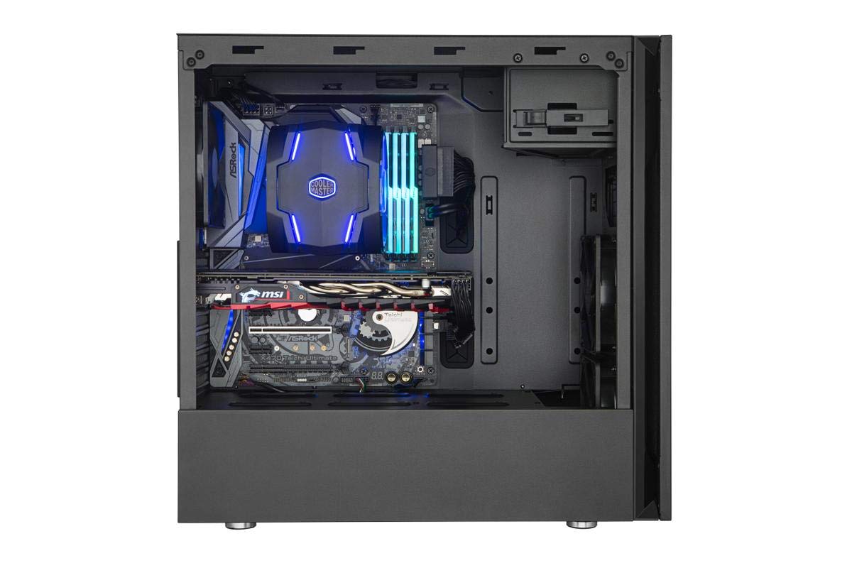 Cooler Master Silencio S600 ATX Mid-Tower W/Sound-Dampening Material, Sound-Dampened Steel Side Panel, Reversible Front Panel, SD Card Reader, and 2X 120mm PWM Silencio FP Fans