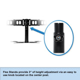 Doublesight DS-130STA Single Monitor Flex Stand Up to 30IN H/T Vesa 100X100 100X200