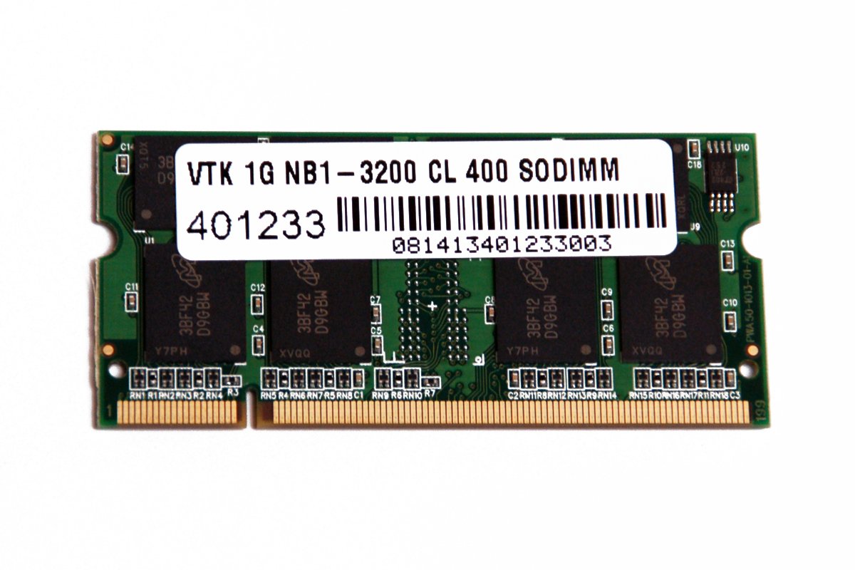 VisionTek 1GB DDR1 400 MHz (PC1-3200) CL3 SODIMM, Notebook Memory - 900644