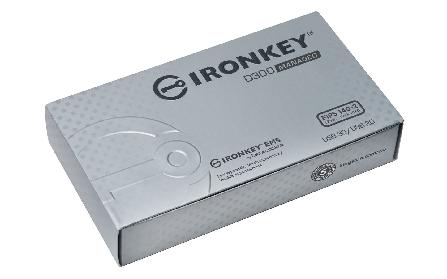 KINGSTON 4GB IRONKEY D300 MANAGED ENCRYPTED USB 3.0 FIPS LEVEL 3