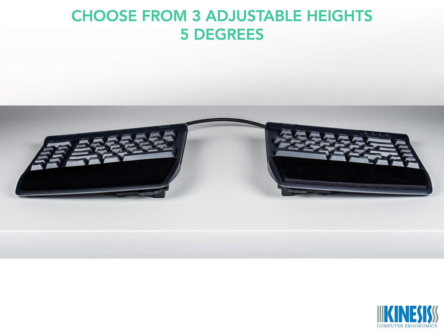 Tenting Accessory for Kinesis Freestyle2 Ergonomic Keyboard, VIP3 with Palm Supports or V3 Without Palm Supports (VIP3)
