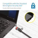 Kensington 8589664637 Clicksafe Keyed Laptop Lock, Retail Packaging