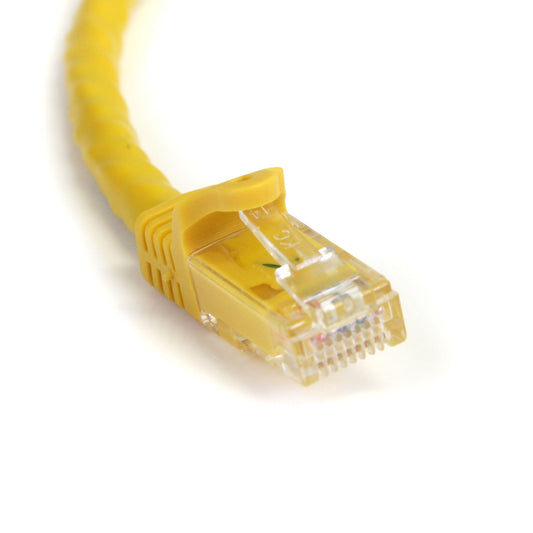 StarTech.com Cat6 Ethernet Cable - 25 ft - Yellow - Patch Cable - Snagless Cat5 Cable - Long Network Cable - Ethernet Cord - Cat 6 Cable - 25ft