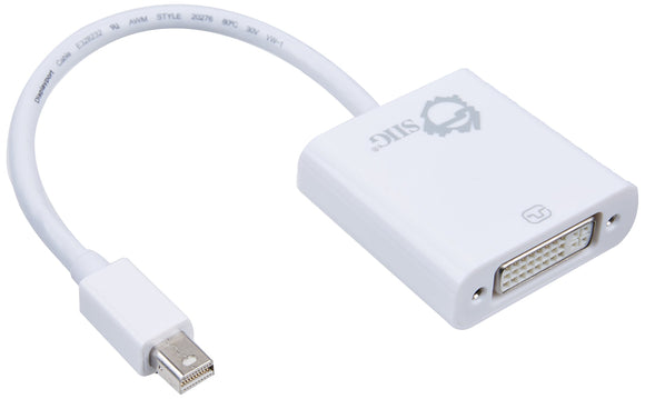 SIIG Mini DisplayPort to DVI Adapter Converter (CB-DP0S11-S1)