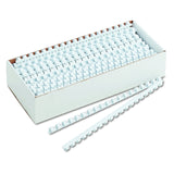 Fellowes Plastic Comb Bindings, 0.3-Inch, 55-Sheet Capacity, 100-Pack, White (52371)