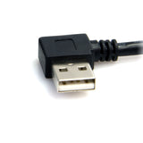 Startech.Com USB2HAB2RA3 A Right Angle to B Right Angle Usb Cable-M/M, 3-Feet
