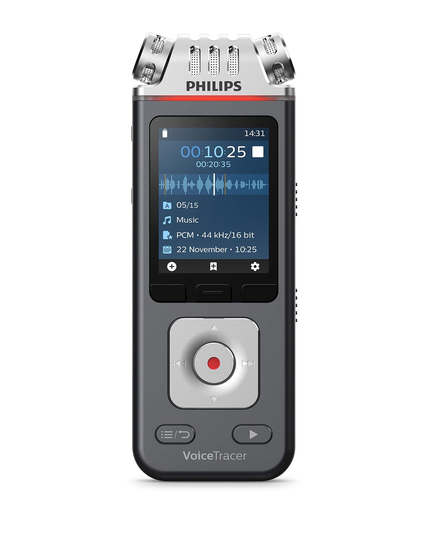 Philips Speech DVT7110 Philips DVT7110 VoiceTracer Audio Recorder Voice Recorder