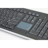 Adesso AKB-440UB - SlimTouch 440 Desktop Touchpad Wired Keyboard - Black