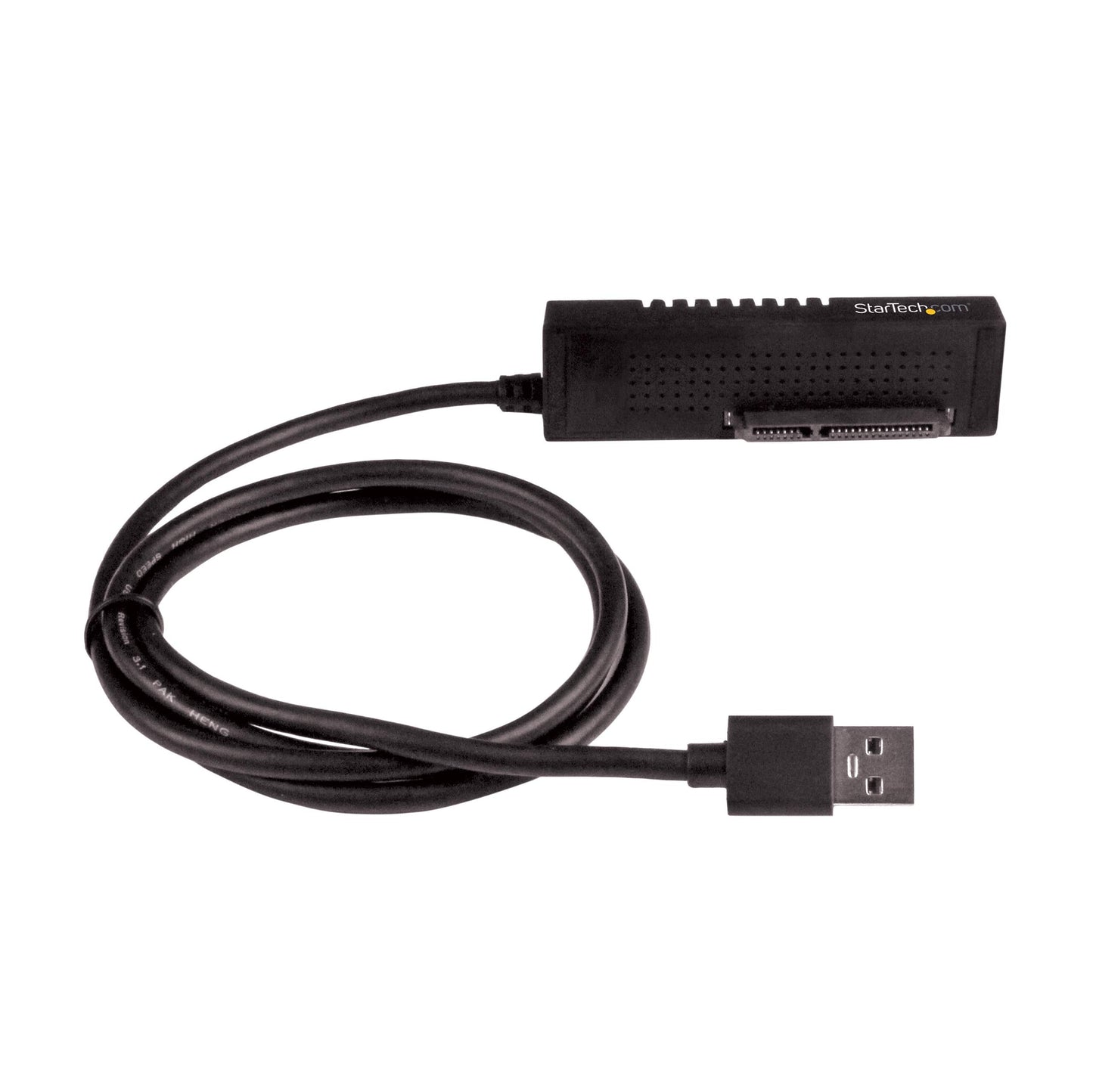 STARTECH USB312SAT3 USB 3.1 (10 Gbps) Adapter Cable for 2.5in and 3.5in SATA SSD/HDD Drives - Supports SATA III - Tool-free Cable-style Adapter, Black